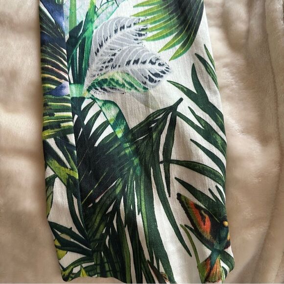 - 🎃🌴- Soft Surroundings pull on ankle pants, Palm pattern sz S fits like sz M - Picture 5 of 14